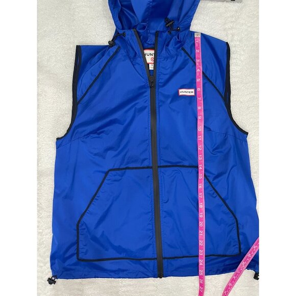 Hunter for Target Lightweight Hooded Vest Medium Blue Full Zip - Picture 7 of 7